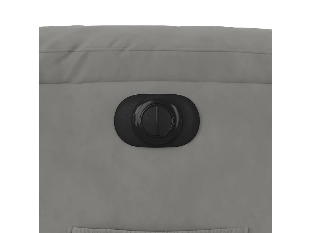 Fauteuil inclinable électrique gris clair tissu microfibre