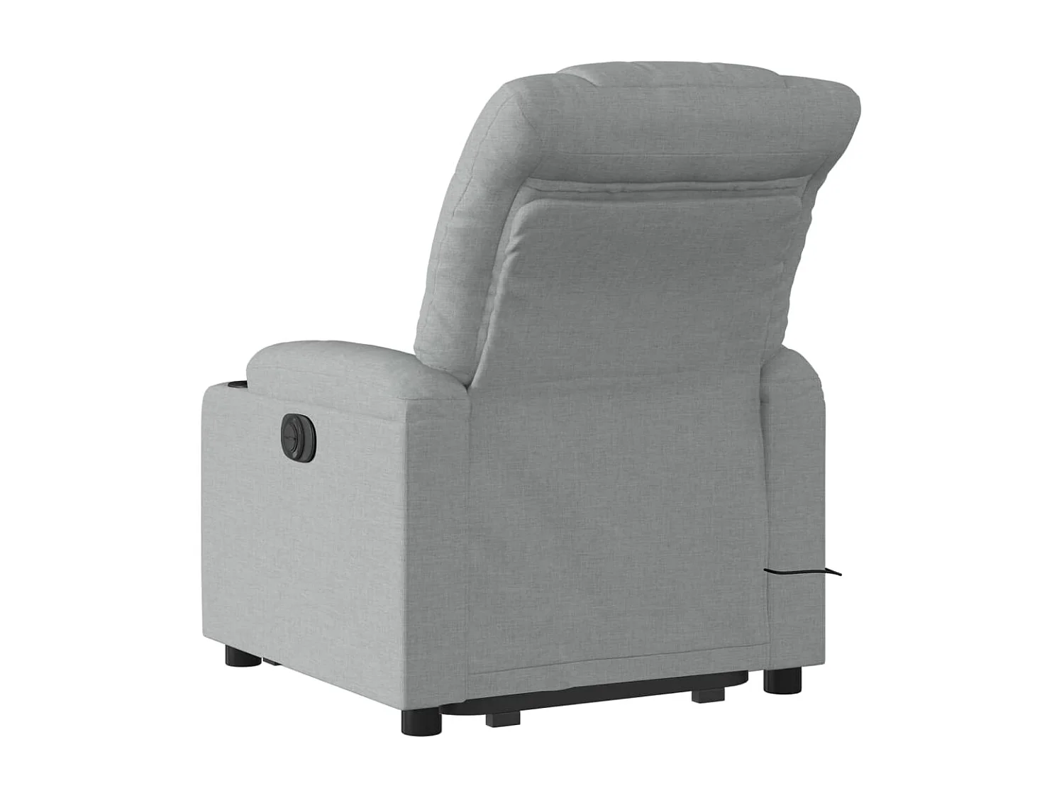 Fauteuil de massage inclinable Gris clair Tissu