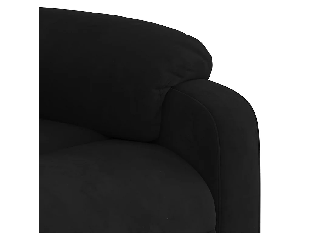 Fauteuil de massage inclinable noir velours