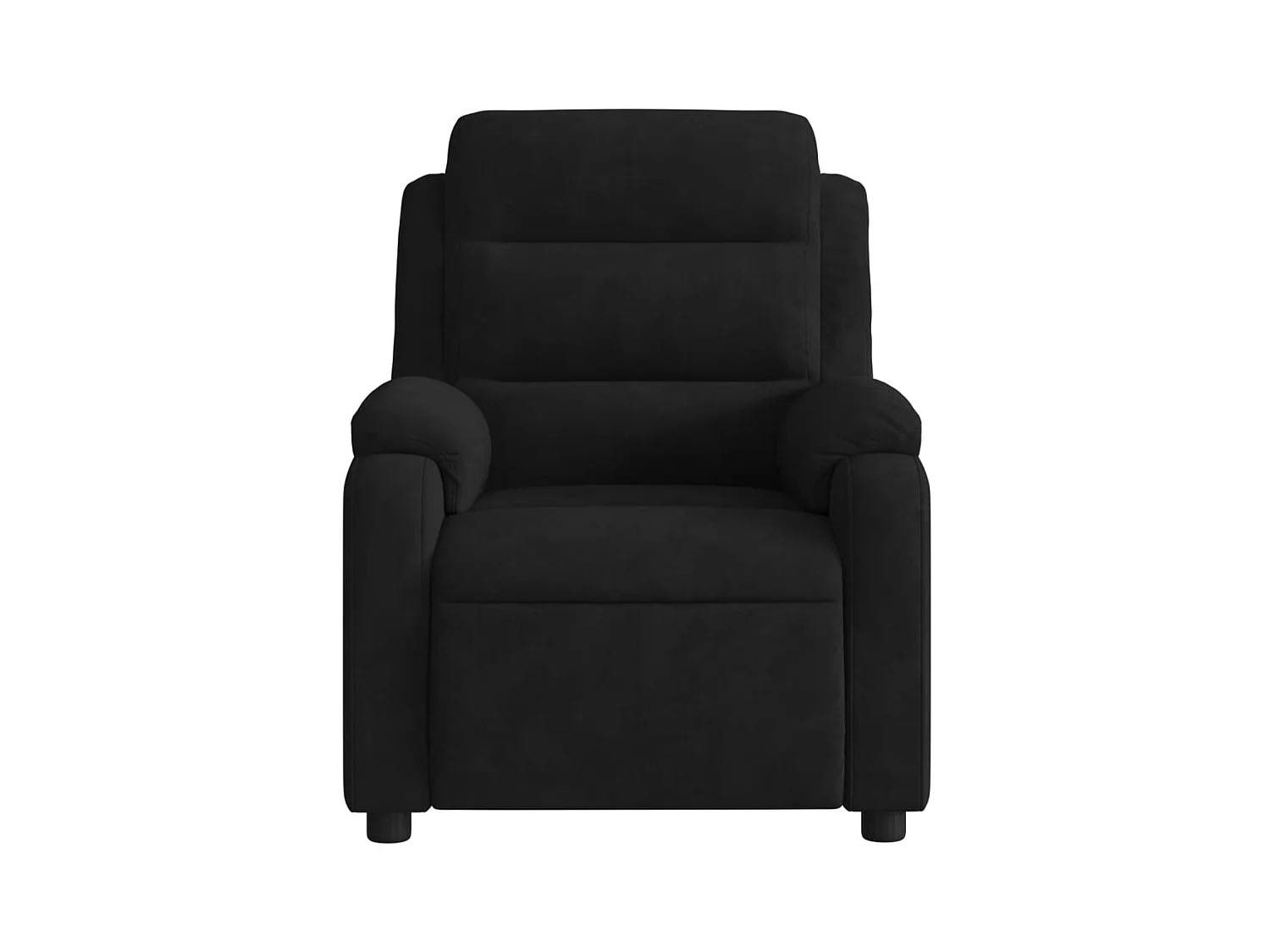Fauteuil de massage inclinable noir velours