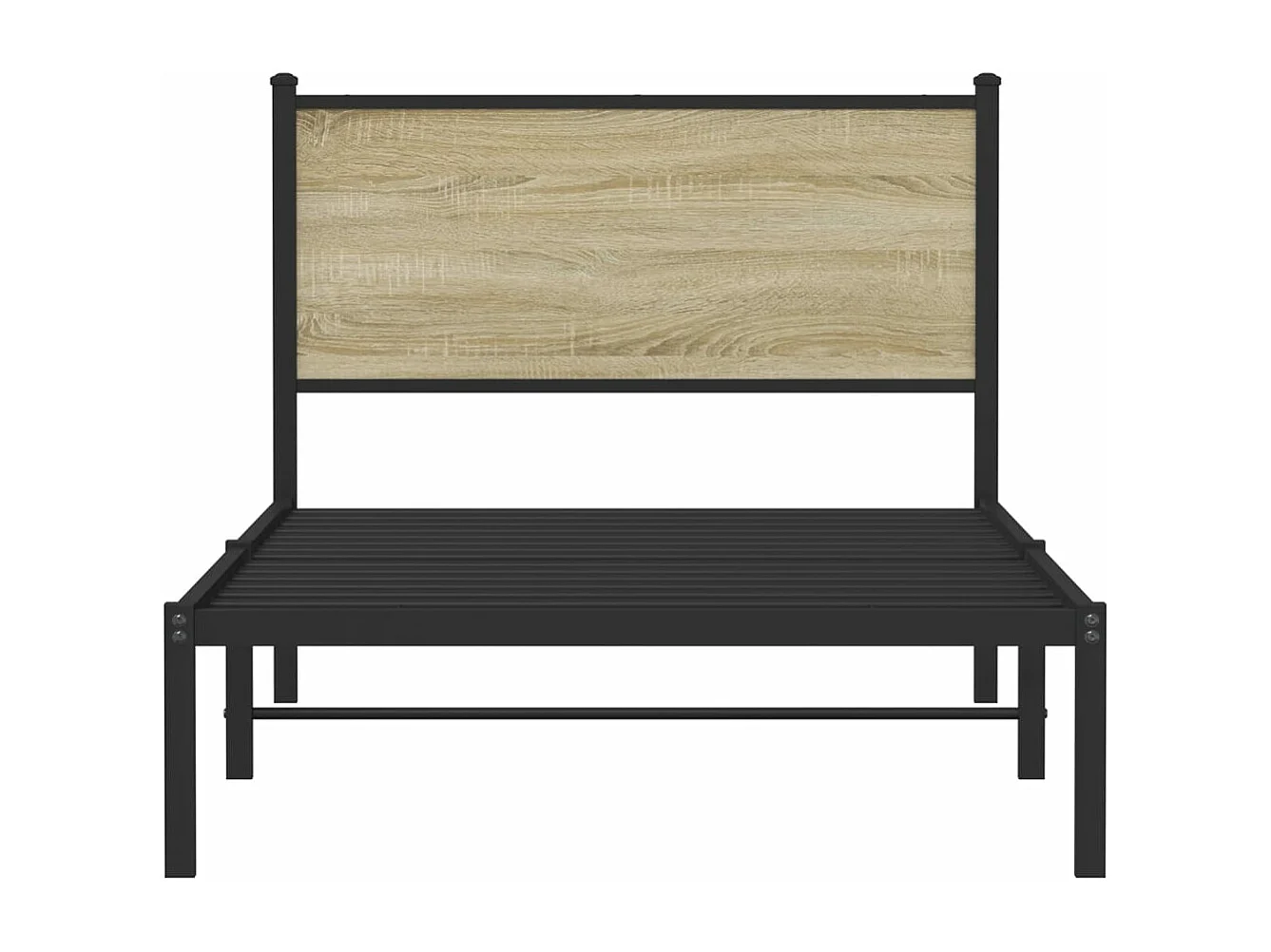 Giroletto senza Materaso in Metallo Rovere Sonoma 100x190 cm