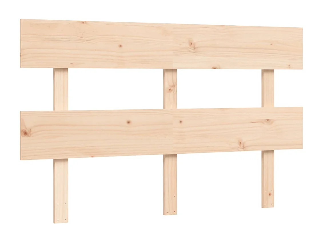 Estrutura de cama com cabeceira 140x190 cm madeira maciça