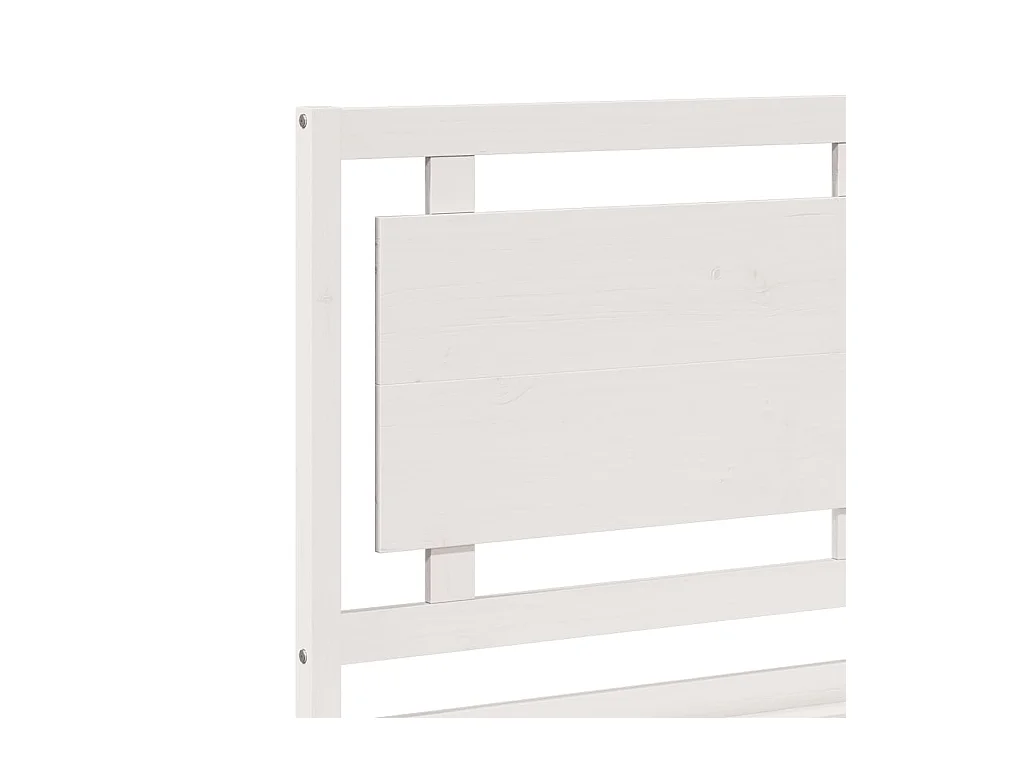 Cadre de lit extra long sans matelas 200x220 cm bois massif
