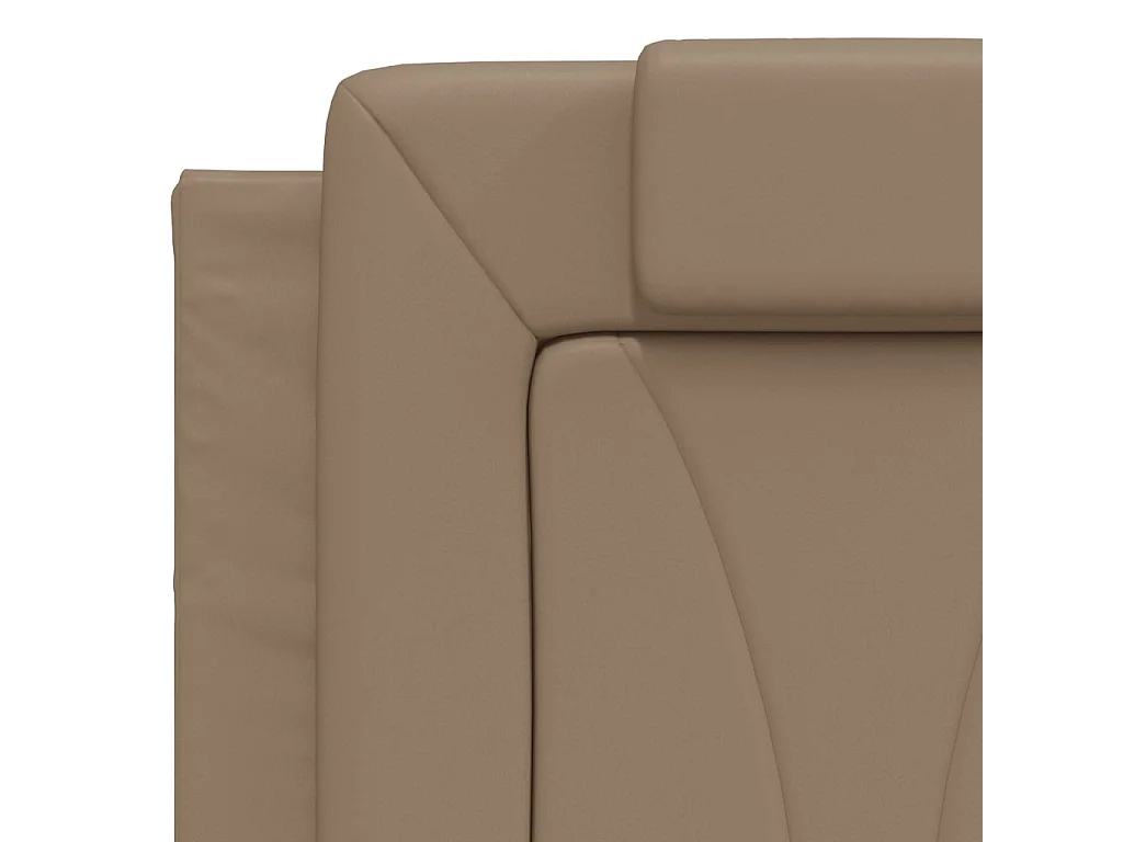 Cadre de lit sans matelas cappuccino 140x200 cm similicuir