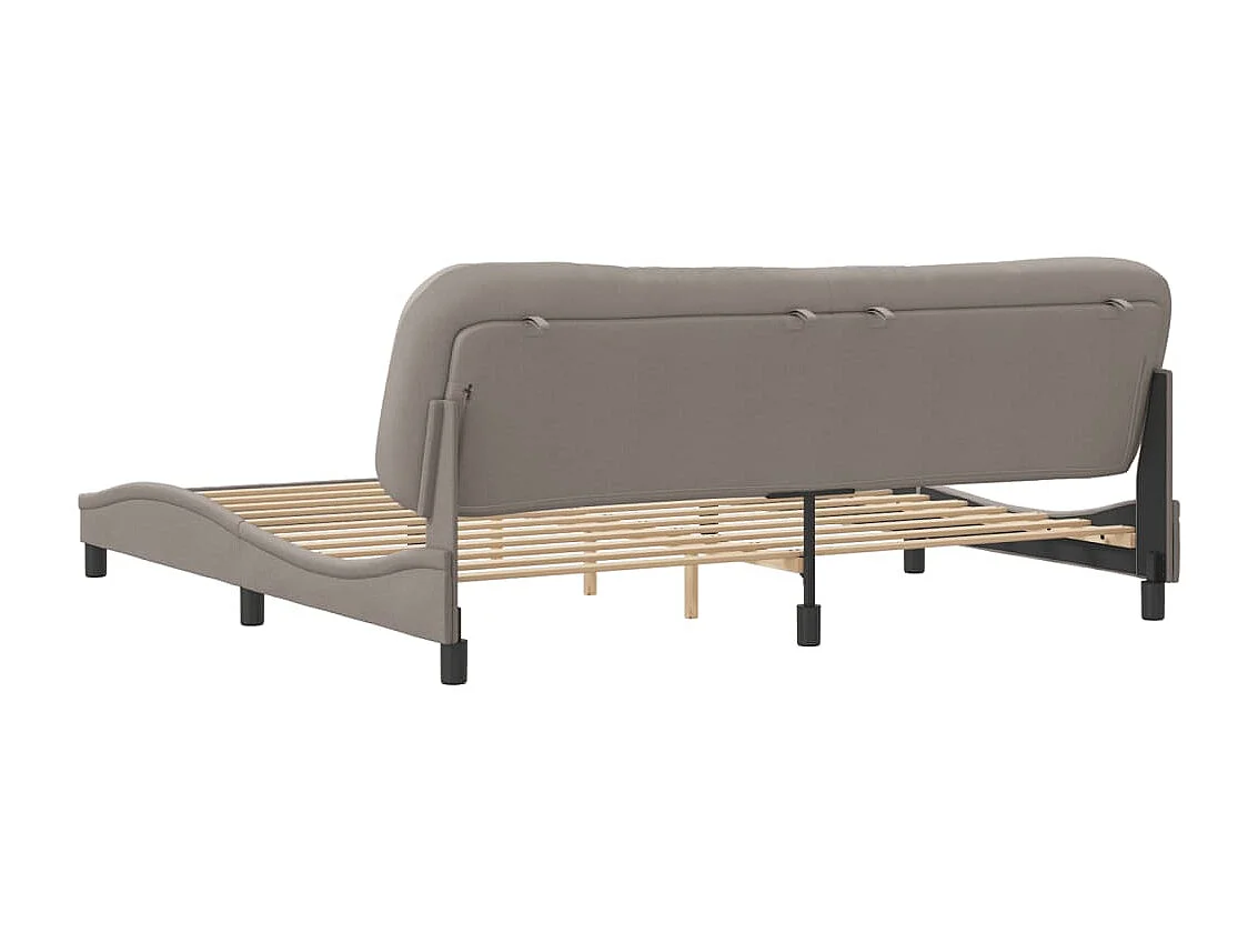 Giroletto senza Materasso Tortora 200x200 cm in Tessuto