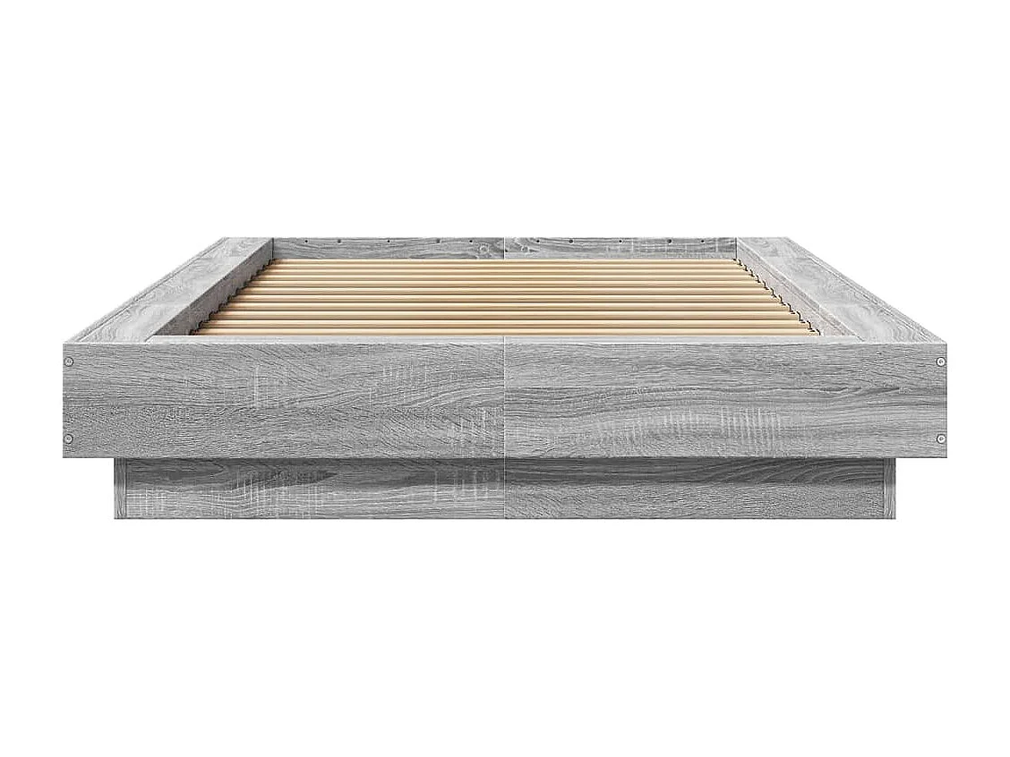 Cadre de lit sans matelas sonoma gris 90x190 cm