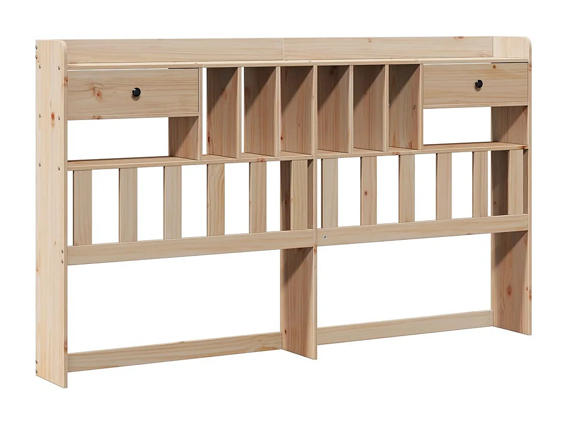 Letto Libreria senza Materasso 180x200 cm in Legno di Pino