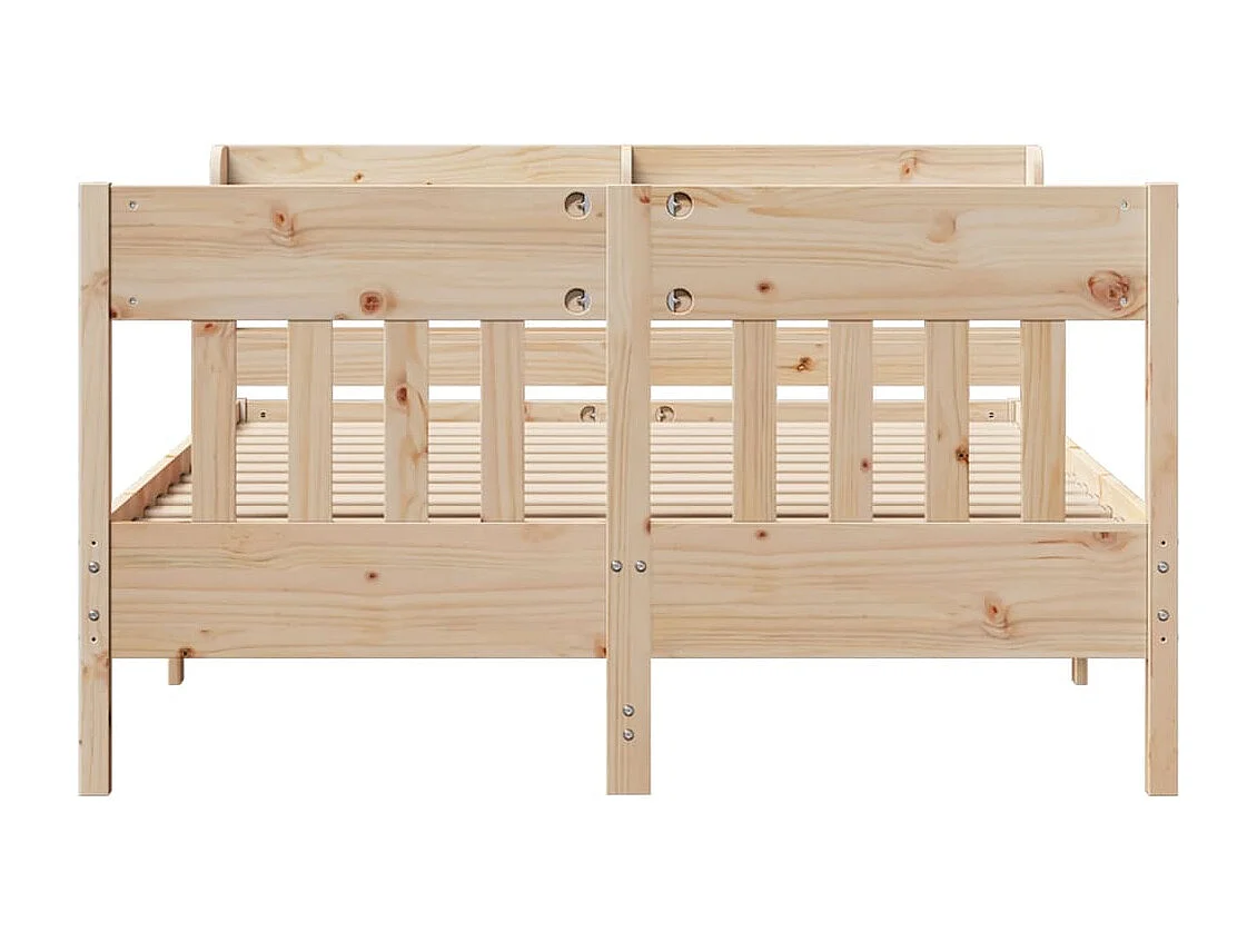Cadre de lit sans matelas 120x200 cm bois de pin massif