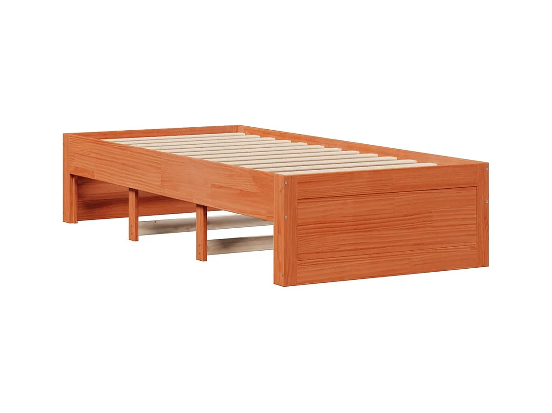 Bedframe zonder matras met lades grenenhout wasbruin 100x200 cm
