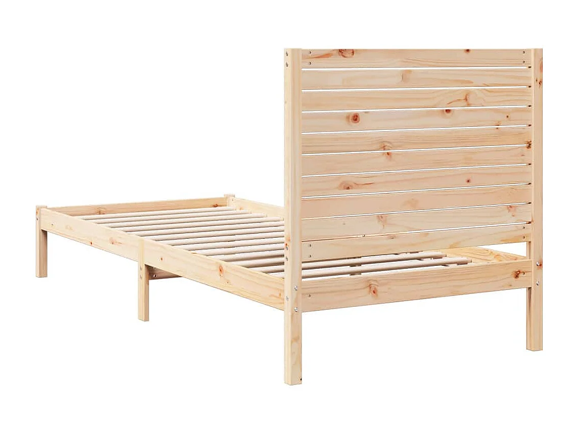 Cadre de lit extra long sans matelas 100x210 cm bois massif