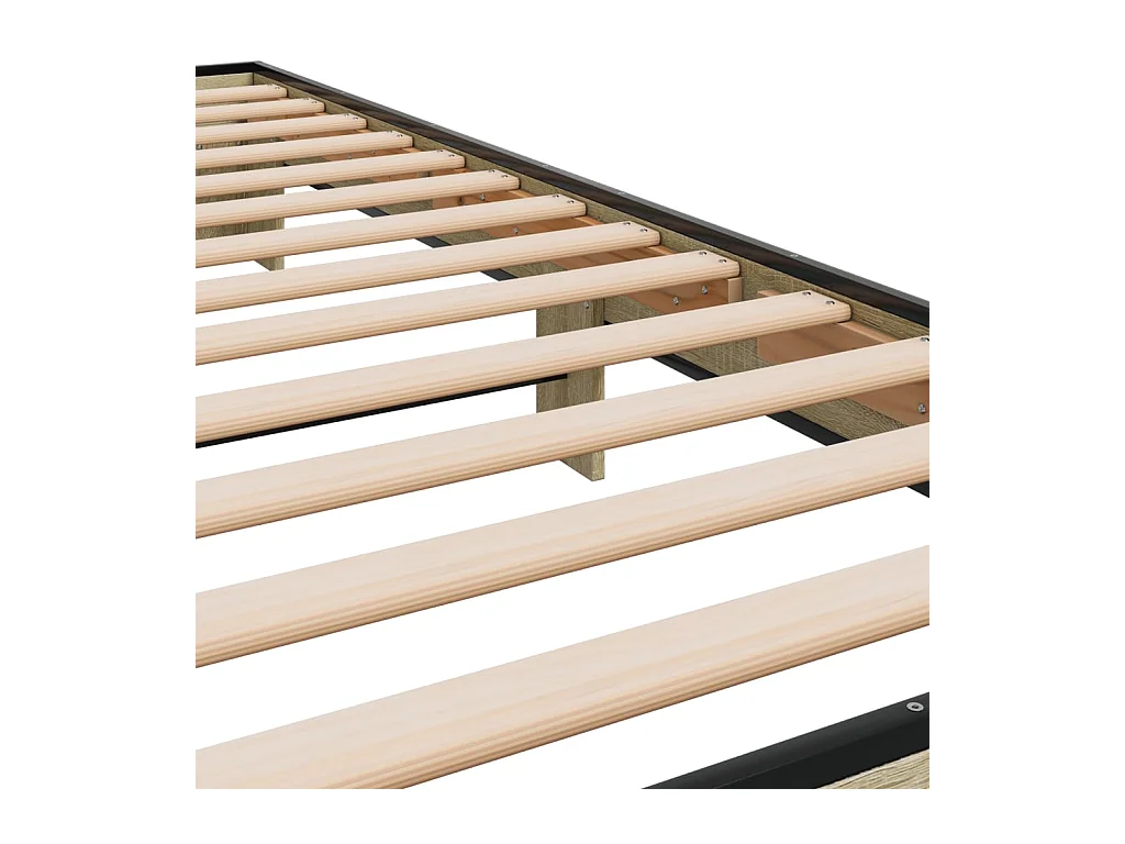 Cadre de lit sans matelas chêne sonoma 90x200 cm