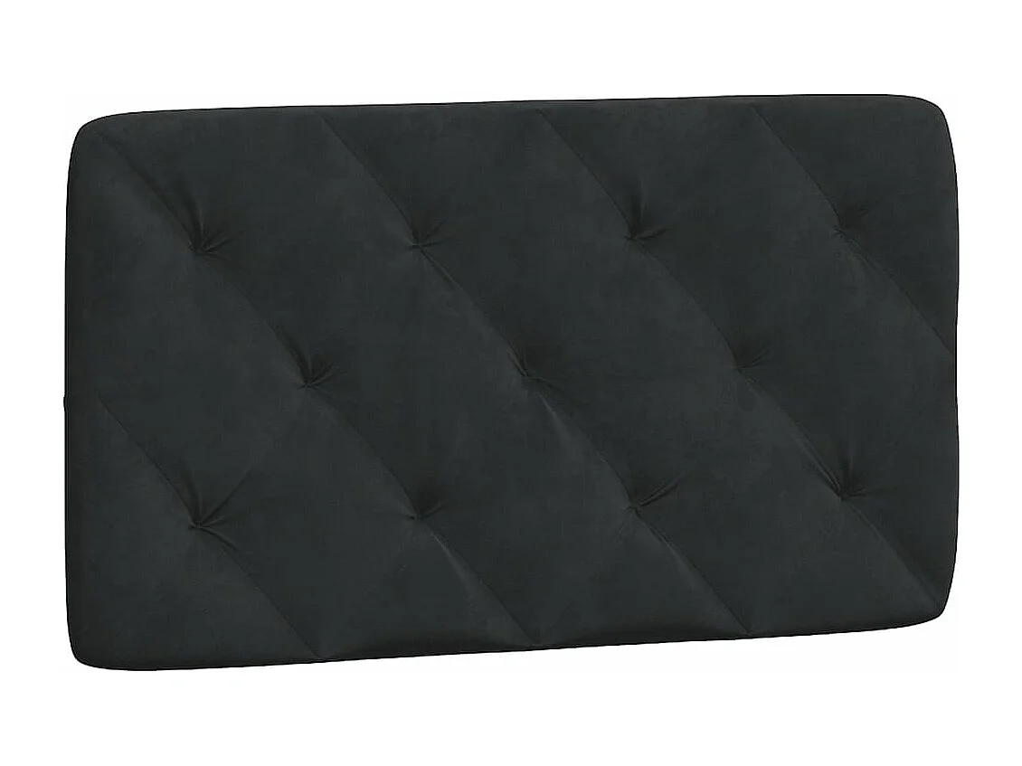 Estrutura de cama c/ cabeceira 90x190 cm veludo preto