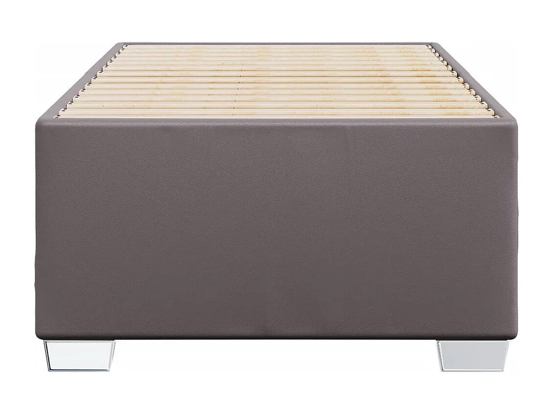 Bettgestell Grau 80x200 cm Kunstleder