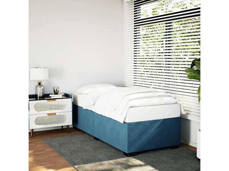 Giroletto Blu 90x190 cm in Velluto