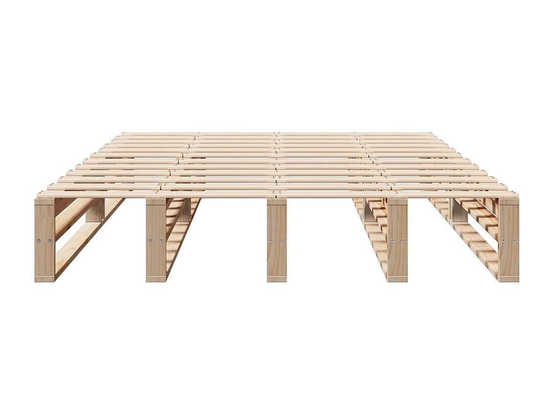 Cadre de lit sans matelas 150x200 cm bois de pin massif