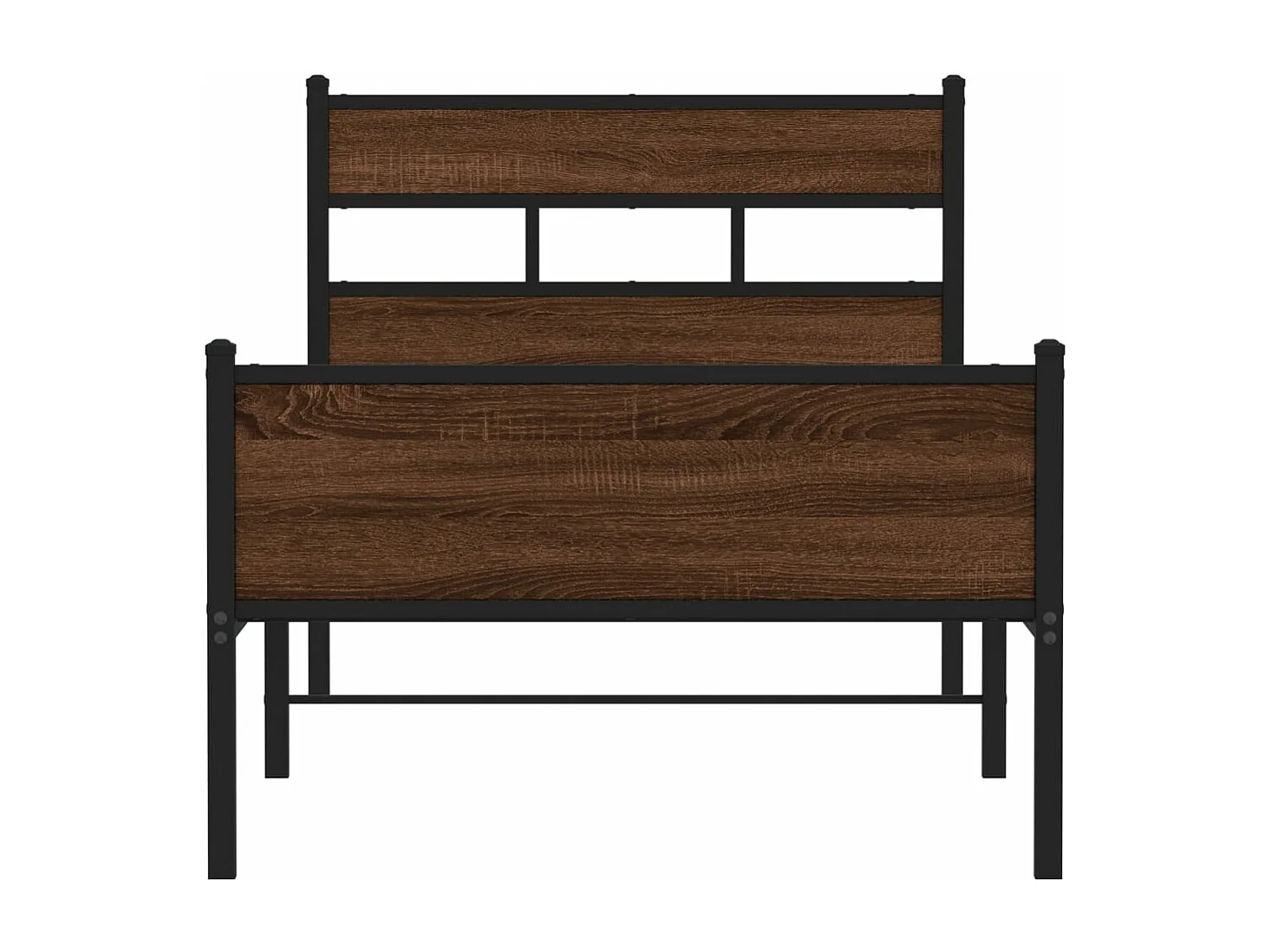 Giroletto senza Materasso Rovere Marrone 75x190cm in Truciolato