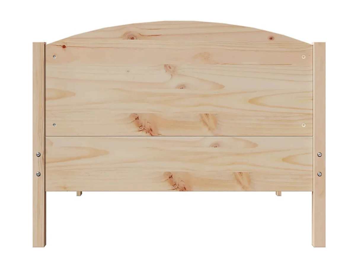 Cadre de lit sans matelas 75x190 cm bois de pin massif