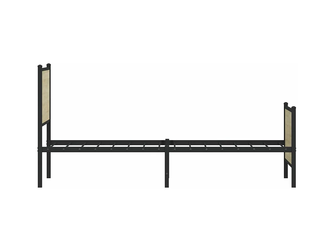 Bedframe zonder matras metaal sonoma eikenkleurig 120x190 cm