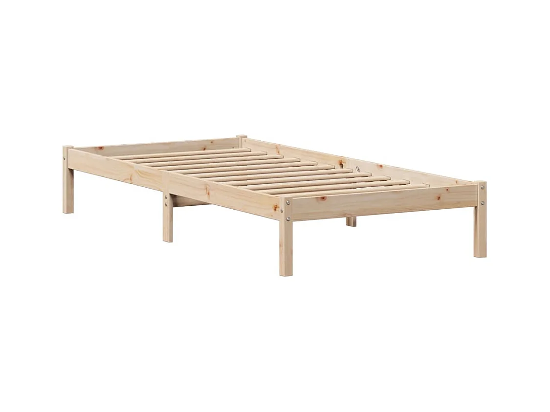 Cadre de lit sans matelas 90x200 cm bois de pin massif