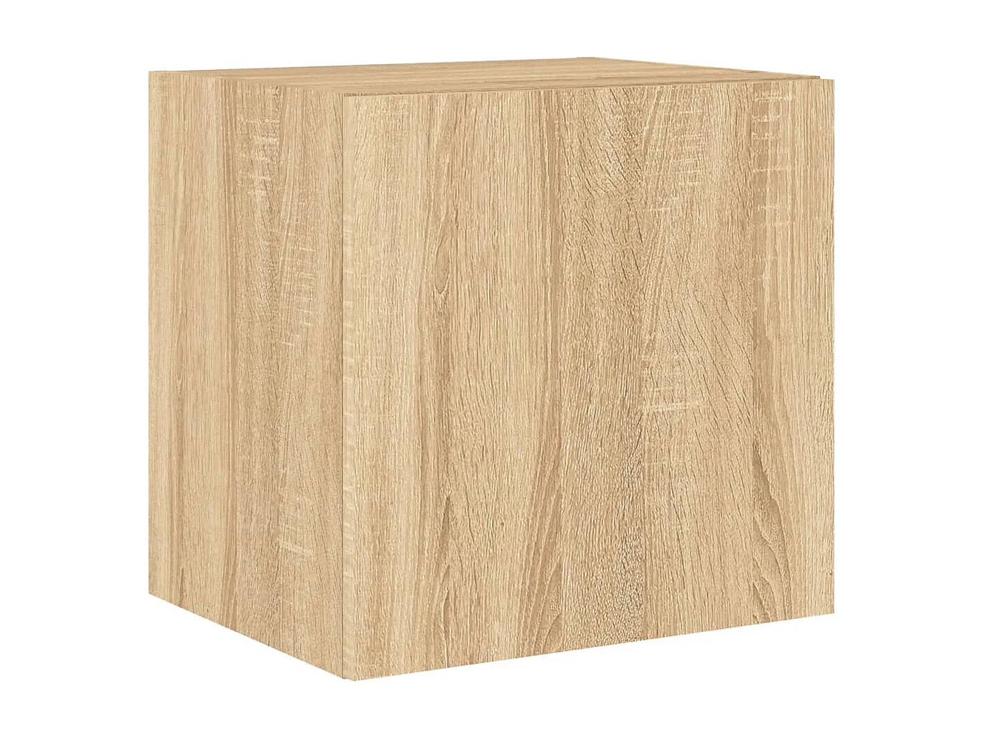 Meubles TV muraux lumières LED 2 pcs chêne sonoma 40,5x35x40 cm