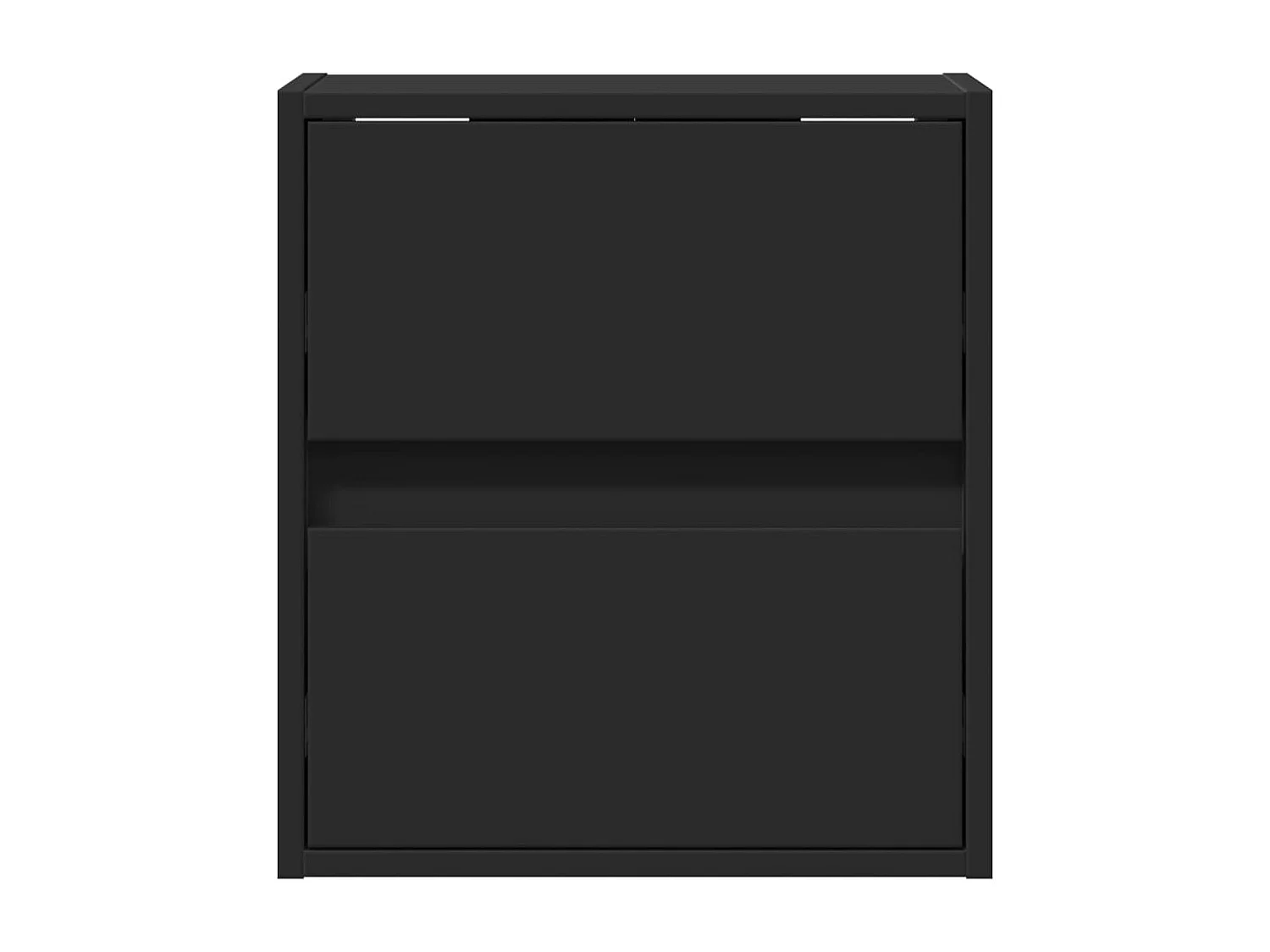Meubles TV muraux avec lumières LED 2 pcs noir 41x31x45 cm