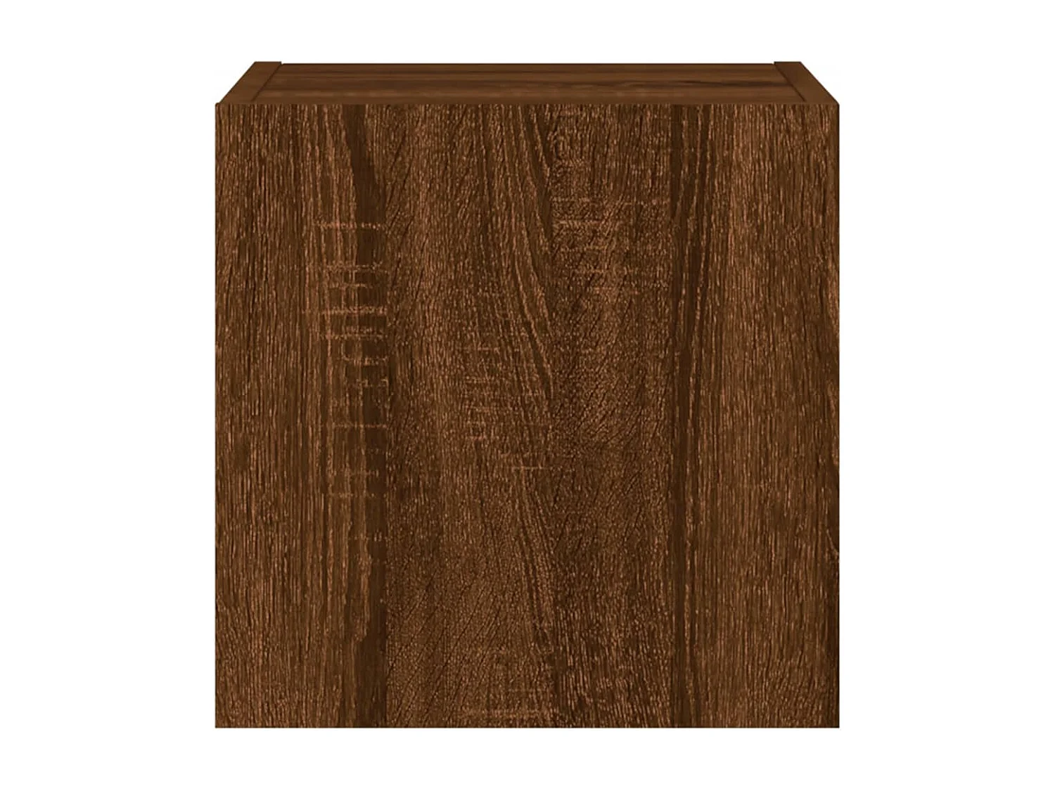 Mobili TV a Parete con Luci LED 2pz Rovere Marrone 30,5x35x30cm