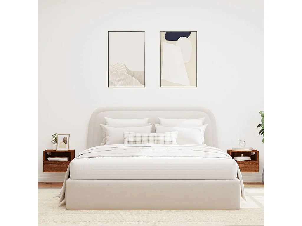 Móveis parede TV 2pcs 40x30x30 deriv. madeira carvalho castanho