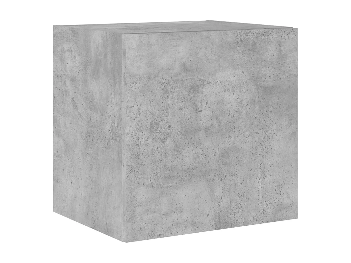 Mobili TV a Parete con Luci LED 2pz Grigio Cemento 40,5x35x40cm