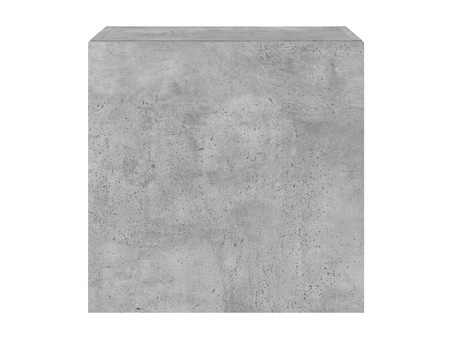 Mobili TV a Parete con Luci LED 2pz Grigio Cemento 40,5x35x40cm