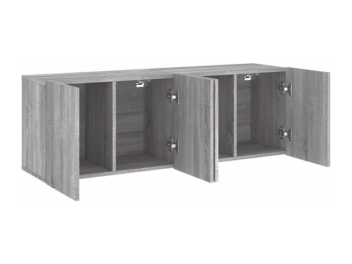 Meubles TV muraux 2 pcs sonoma gris 60x30x41 cm