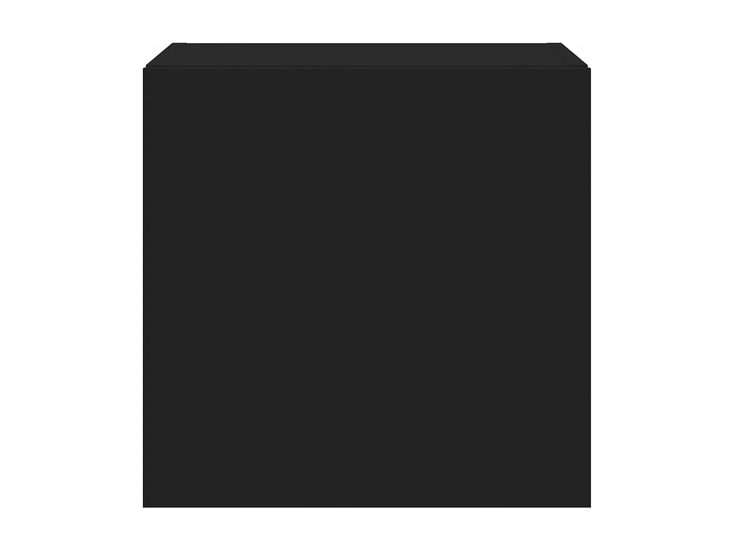 Meubles TV muraux avec lumières LED 2 pcs noir 40,5x35x40 cm