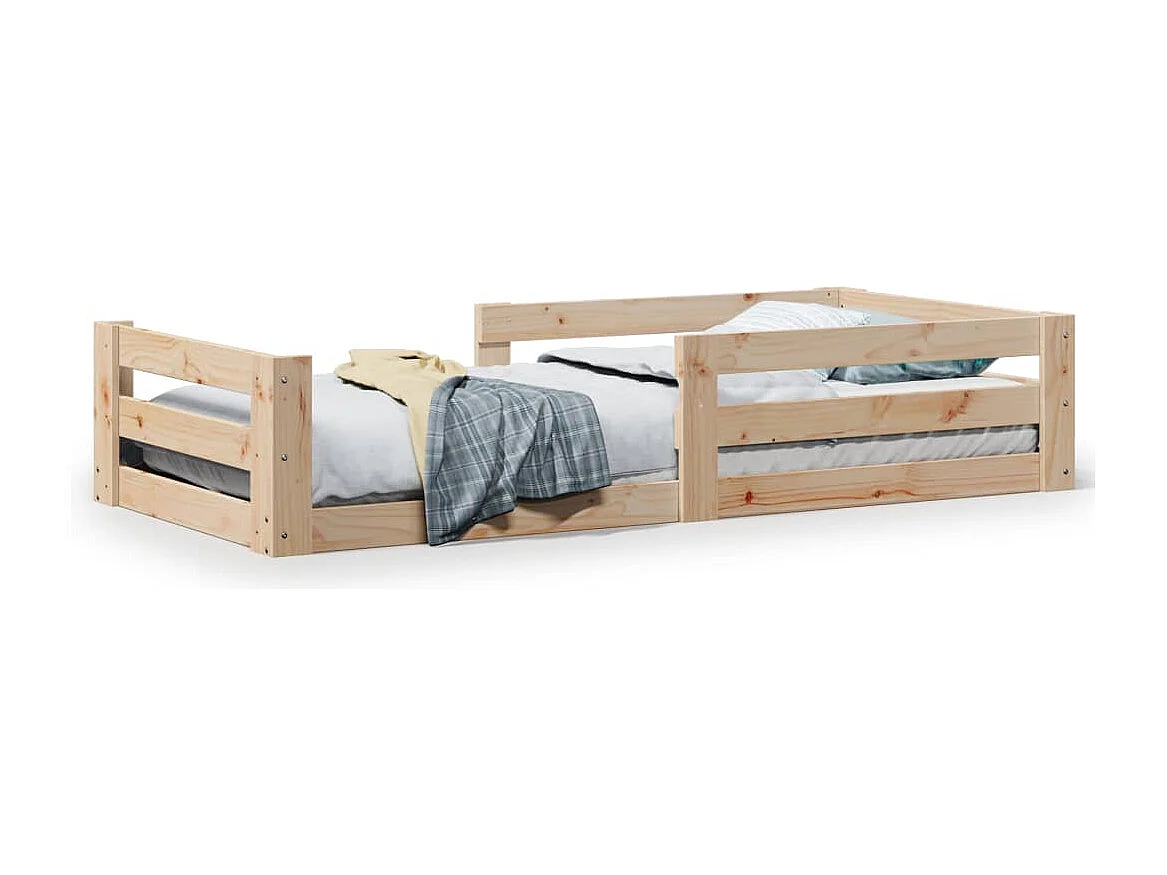 Cadre de lit sans matelas 70x140 cm bois de pin massif