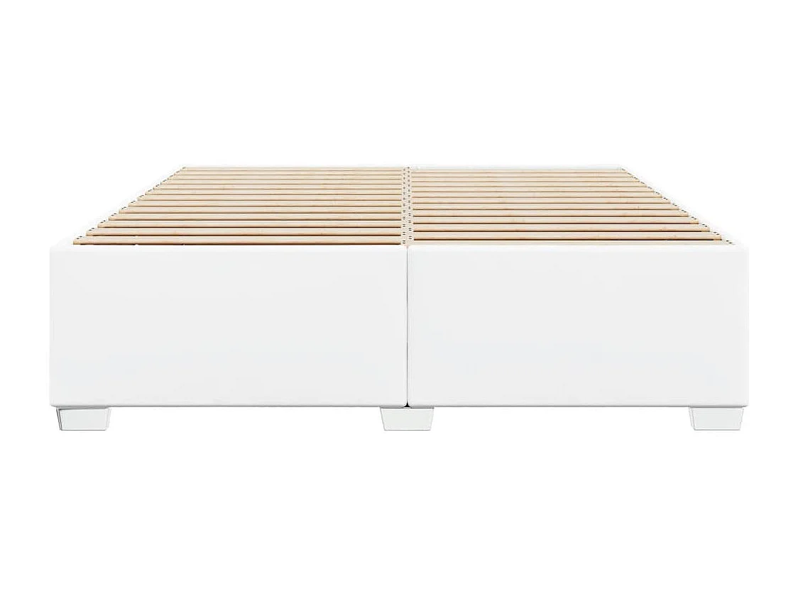 Cadre de lit sans matelas blanc 180x200 cm similicuir