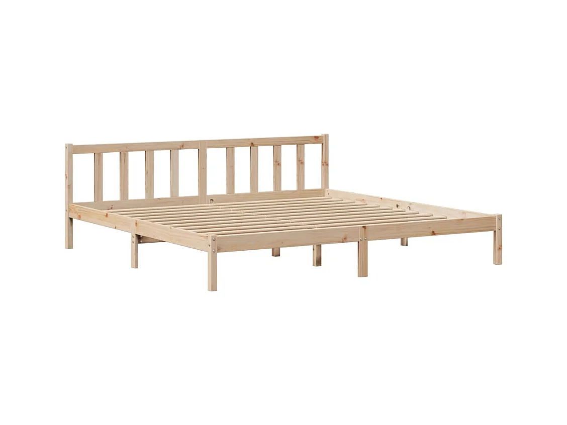 Cadre de lit sans matelas 180x200 cm bois massif de pin
