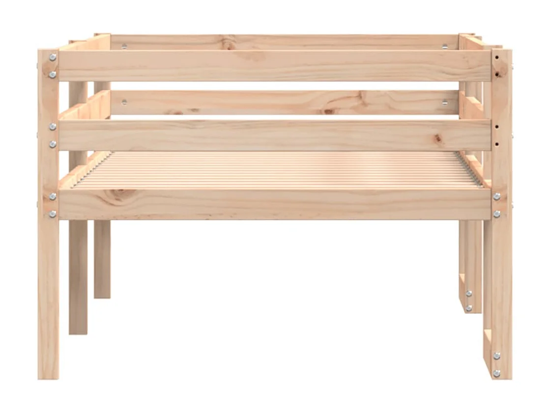 Cadre de lit pour enfants sans matelas 75x190 cm pin massif