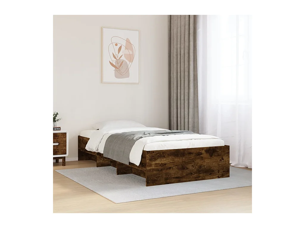 Giroletto senza Materasso Rovere Fumo 90x190 cm in Truciolato