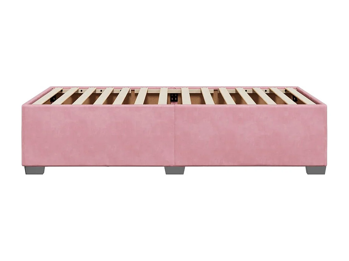 Bettgestell Rosa 100x200 cm Samt