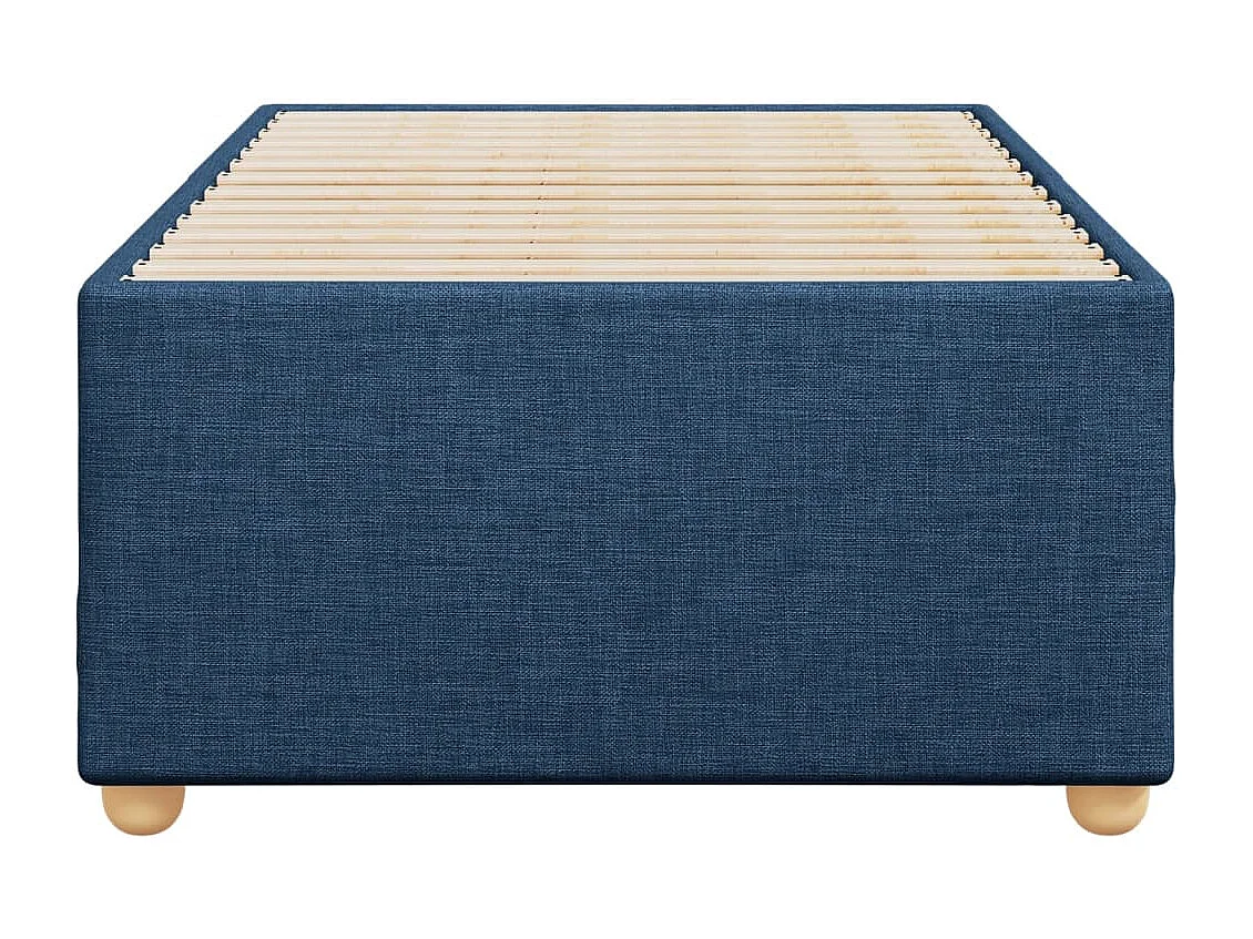 Cadre de lit sans matelas bleu 80x200 cm tissu