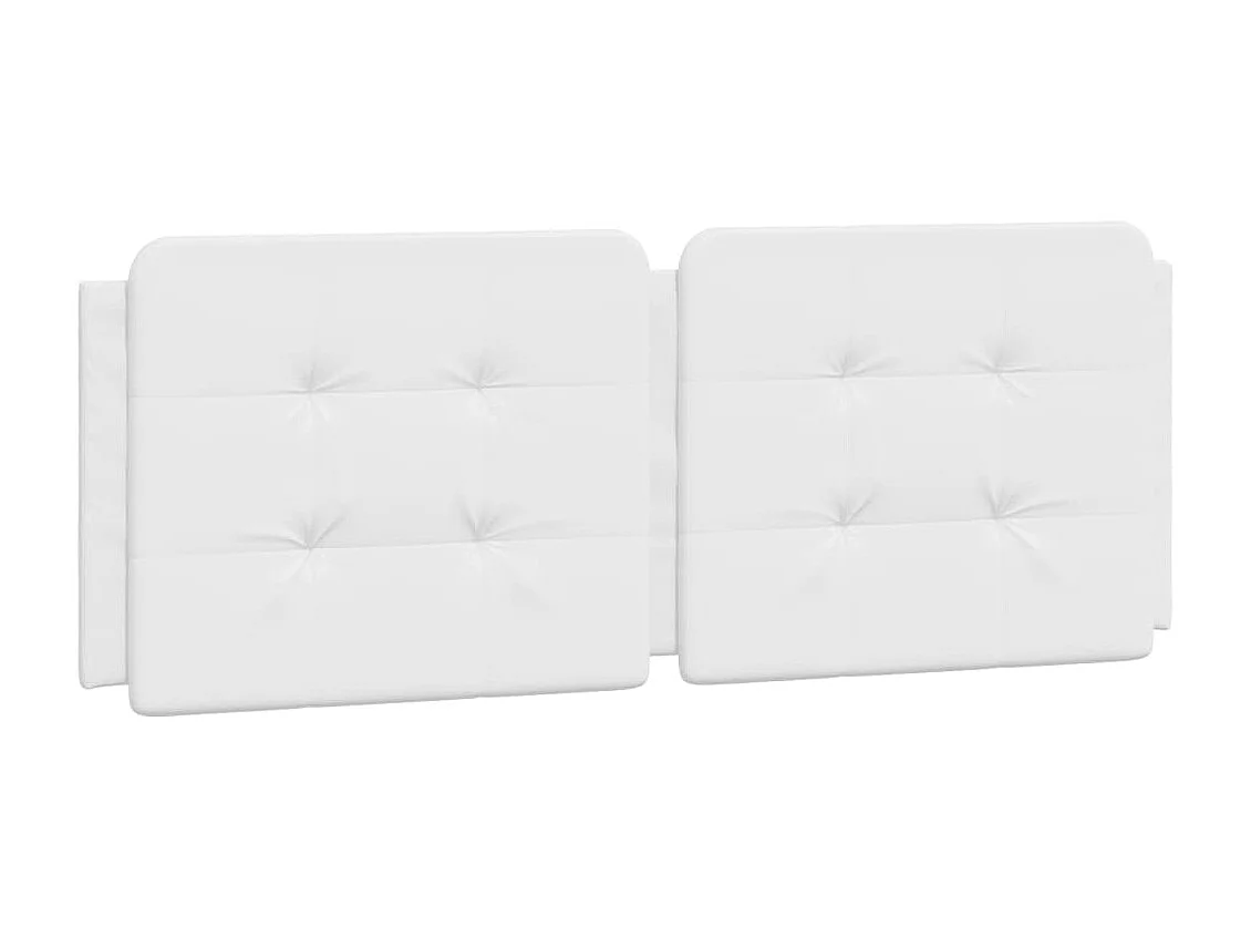 Cadre de lit sans matelas blanc 140x200 cm similicuir