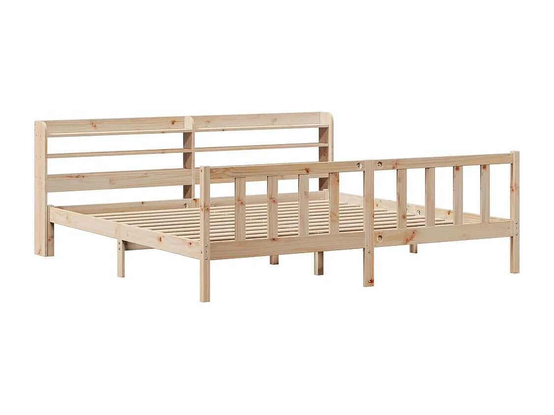 Letto senza Materasso 180x200 cm in Legno Massello di Pino
