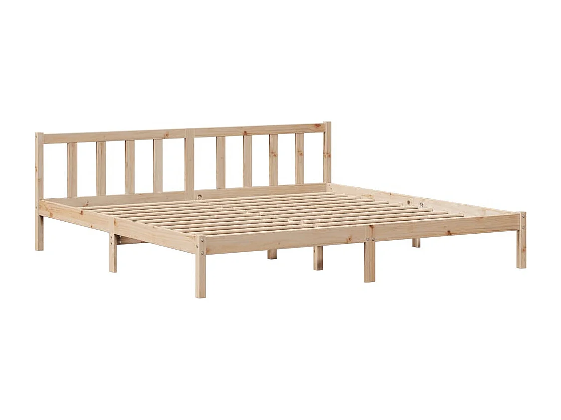 Cadre de lit sans matelas 180x200 cm bois massif de pin
