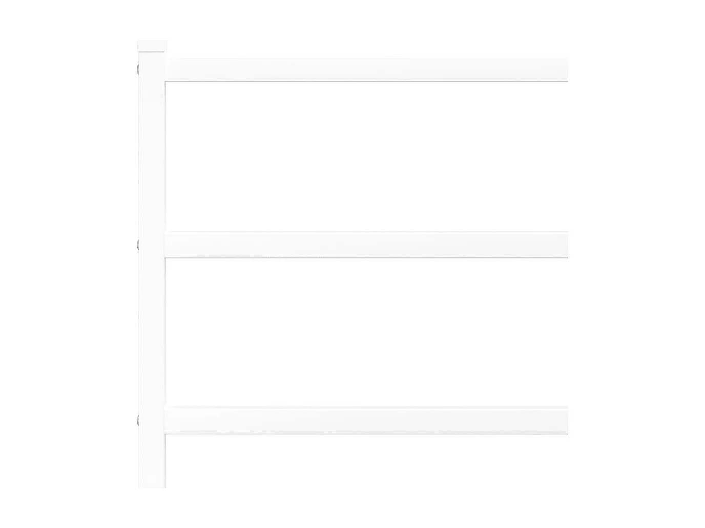 Giroletto con Testiera Metallo Bianco 183x213 cm