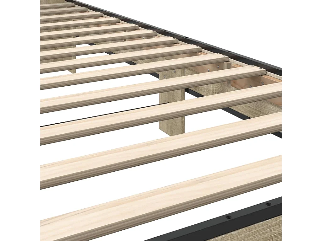 Cadre de lit sans matelas chêne sonoma 90x200 cm