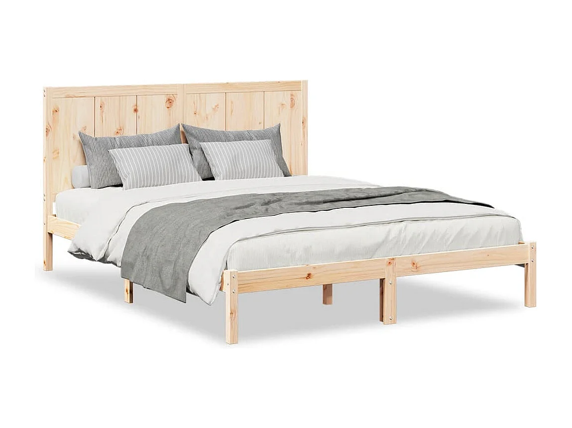 Cama extra longa sem colchão 140x220 cm madeira maciça