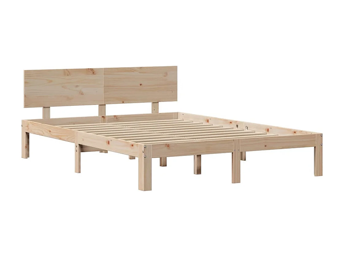 Cadre de lit avec tête de lit sans matelas 150x200 cm