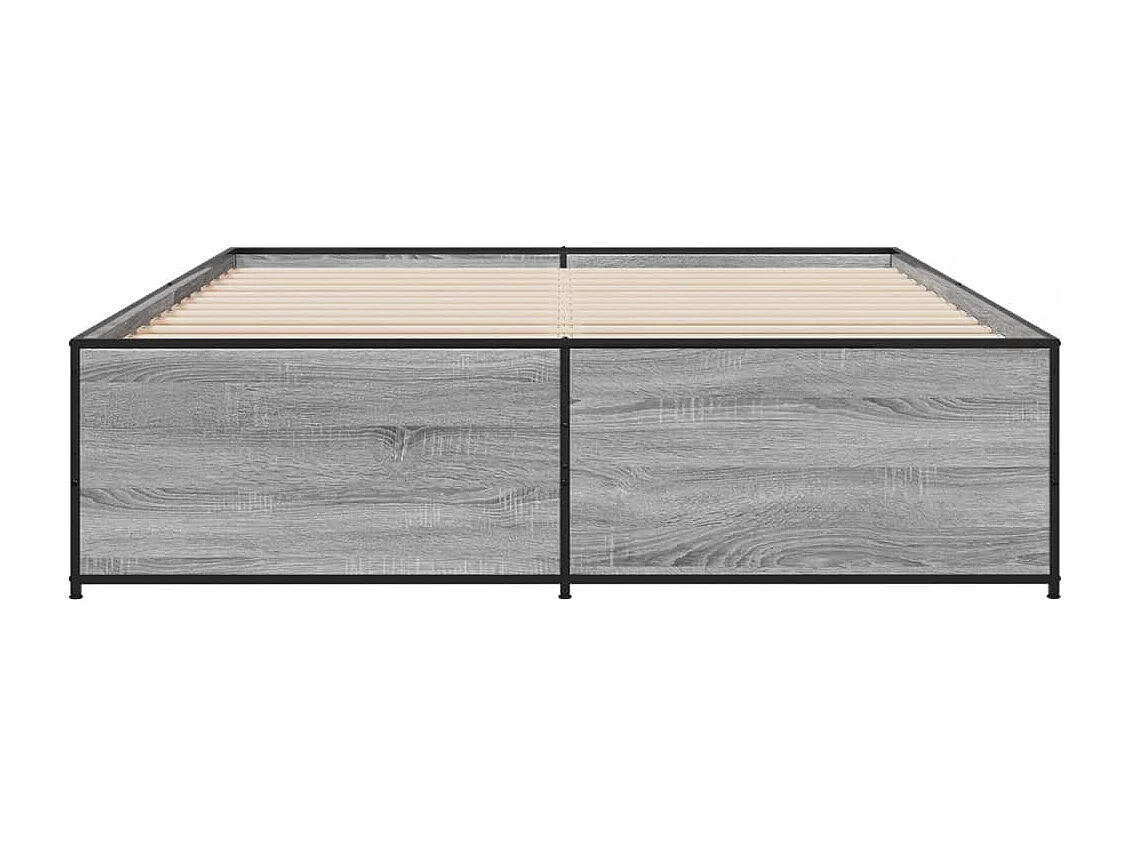 Giroletto Grigio Sonoma 140x200 cm in Legno Multistrato Metallo