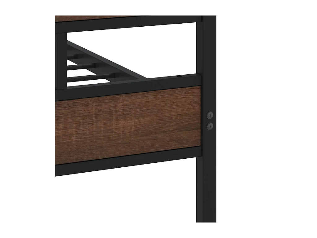 Cadre de lit sans matelas avec tête de lit pied de lit 90x190cm