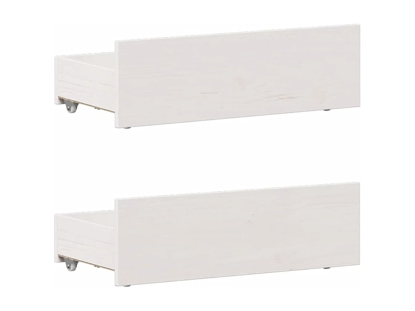 Giroletto senza Materasso con Testiera Bianco 90x200 cm Pino