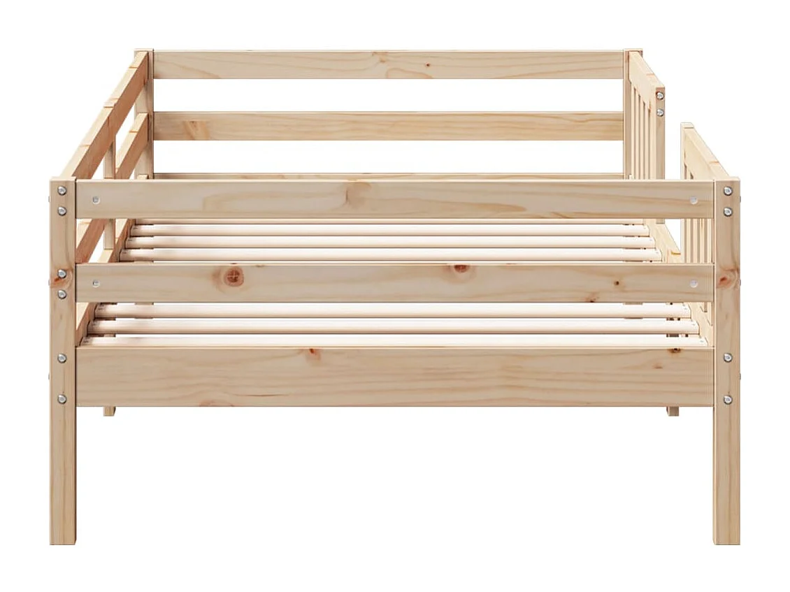 Cadre de lit sans matelas 75x190 cm bois de pin massif