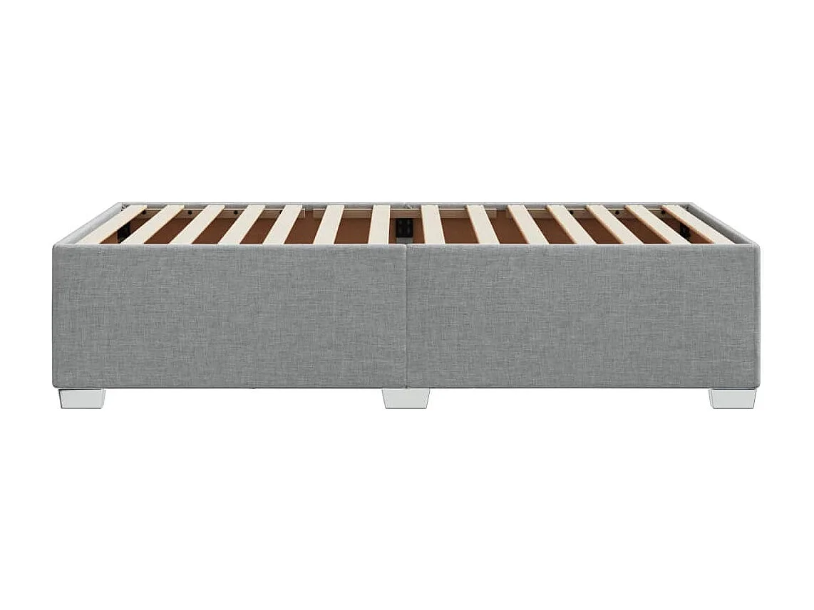 Giroletto senza Materasso Grigio Chiaro 100x200 cm Tessuto